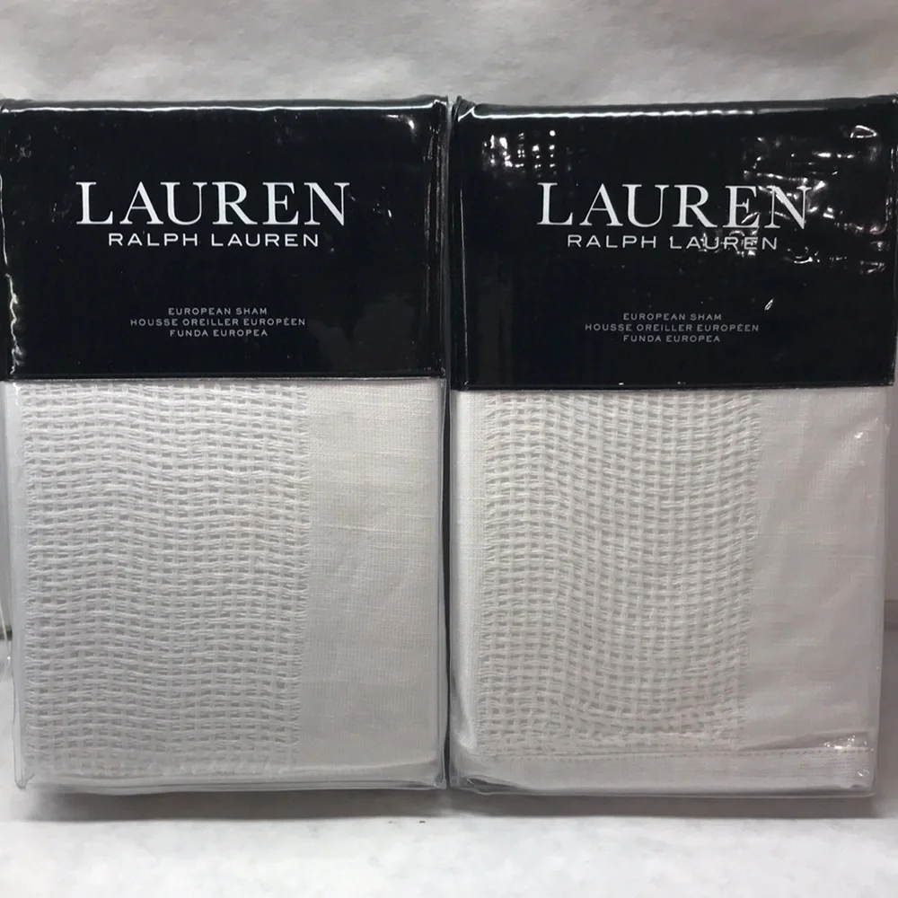 5 Pc Set Lauren Ralph Lauren Macey Duvet Cover Set & Texture Stripe Euro Shams
